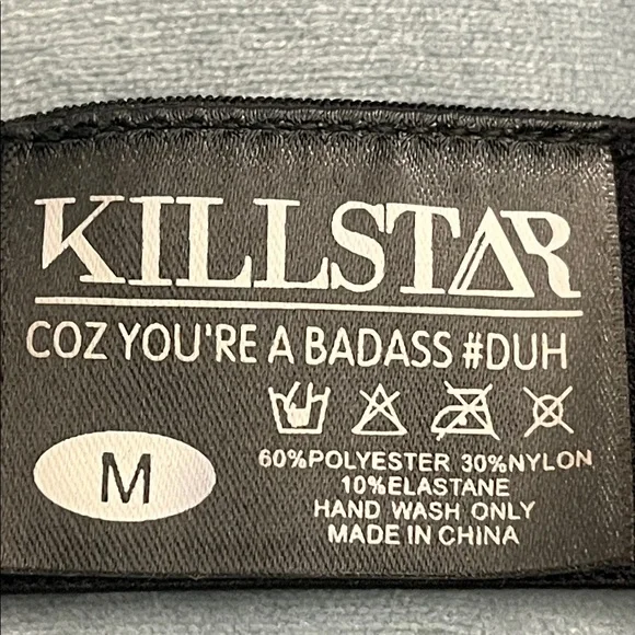 Killstar Black Ascendant Celestial Stars Velvet Harness Bralette size M - Picture 8 of 8